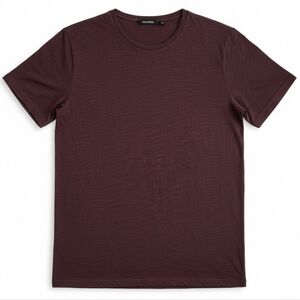 ONLY & SONS Burgundy T-Shirt Men’s Medium Cotton Made in Turkey